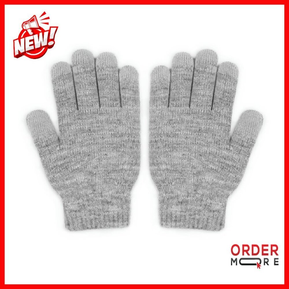 Winter Touchscreen Gloves Warm Knit Texting Sizes S M L XL